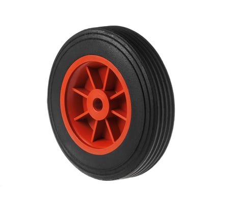 Колесо для тачки / тележки литое бескамерное А5 диаметр 150 мм, ось 12 мм, втулка скольжения, SR 1104-12 1000403