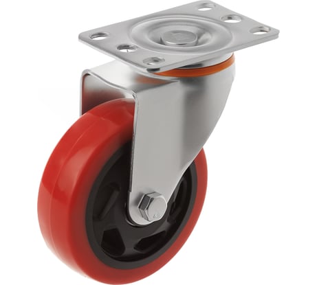 Колесо полипропиленовое поворотное с площадкой 330100S (100 мм; 130 кг) А5 1005827