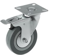 Аппаратное колесо поворотное с тормозом SCgb 42 (100 мм; 80 кг) А5 1000071