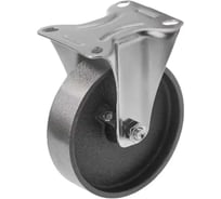 Большегрузное чугунное колесо без резины неповоротное FCss 46 (100 мм; 60 кг) А5 1000156