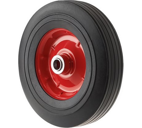 Колесо для тачки / тележки А5 литое бескамерное, диаметр 250 мм, ось 20 мм, подшипник, SR 1901-20 1000371