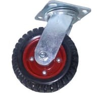 Колесо большегрузное поворотное PS 160 мм, резина с протектором TOR 1045652