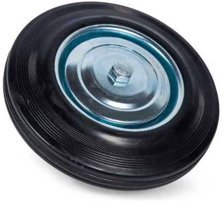 Промышленное колесо без крепления 125 мм, черная резина, роликоподшипник C 54 TOR 1039560