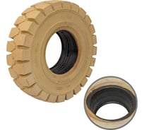 Шина цельнолитая с буртом WILMART 6.50-10 немаркая GOODRIDE (CL403S) 6.50-10(CL403S)NM+FF