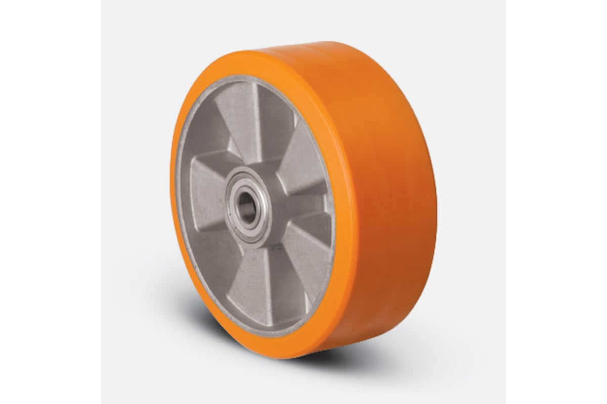 Колесо полиуретановое с алюминиевым диском 125 мм MFK-TORG ABP-125 ...