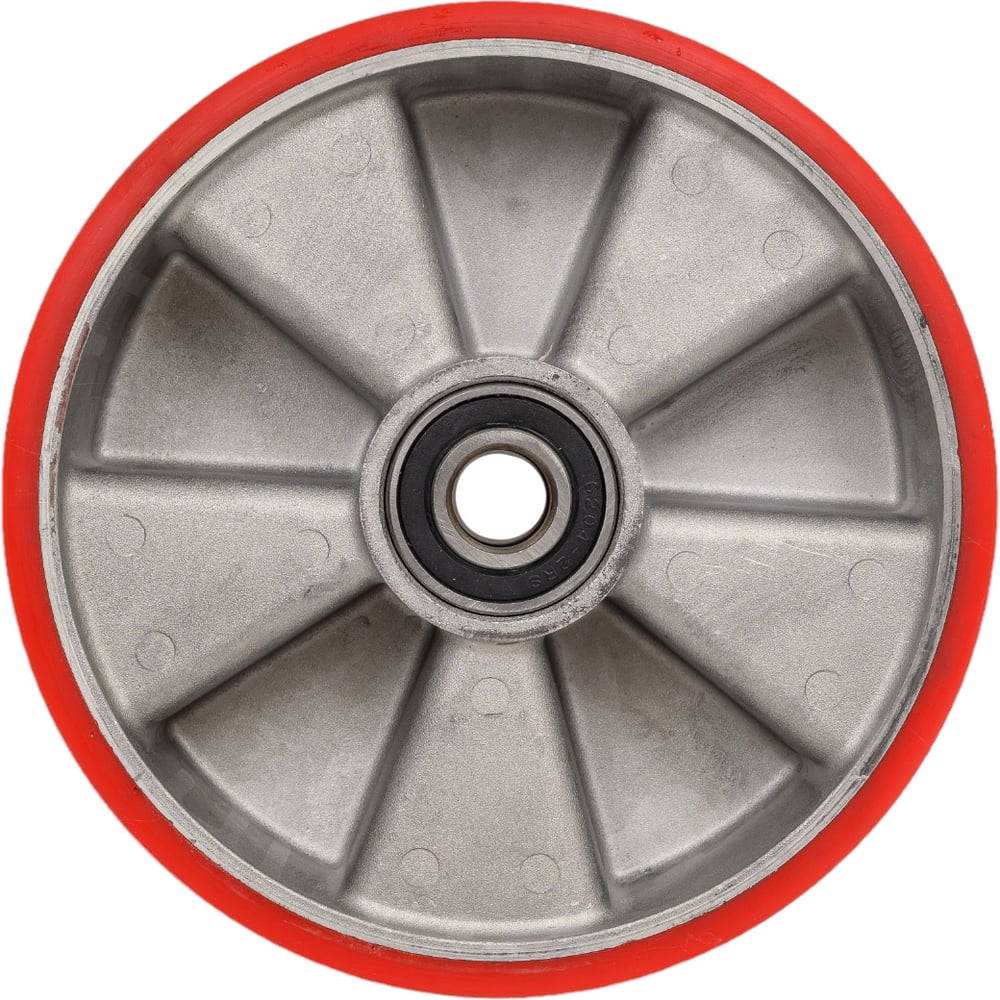 Колесо опорное для рохли без кронштейна полиуретановое алюминиевое 200 ...