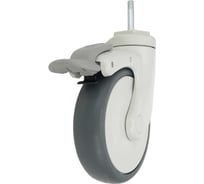 Колесо с кронштейном, резьбовым стержнем и тормозом EMES EC05MBT125X32FM8