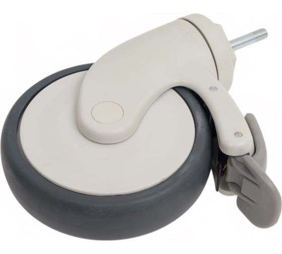 Колесо с кронштейном, резьбовым стержнем и тормозом EMES EC05MBT125X32FM8