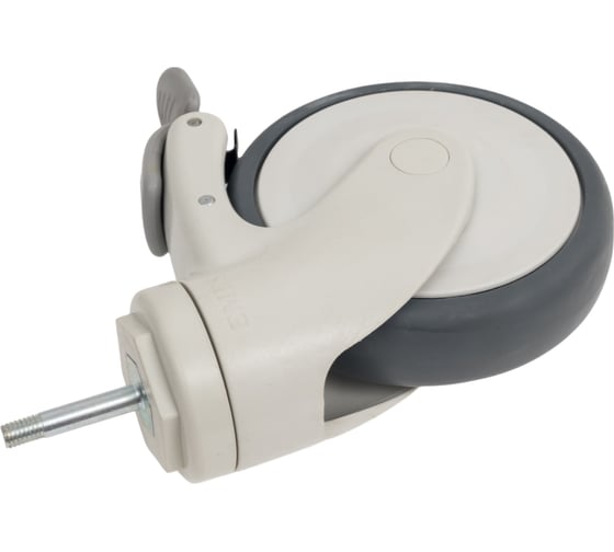 Колесо с кронштейном, резьбовым стержнем и тормозом EMES EC05MBT125X32FM8