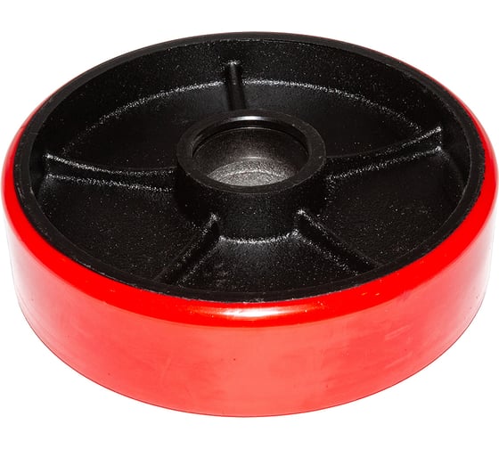 Колесо WILMART 180 (PU) б/подшипника для гидравлической тележки (рохли) (180_50 PU) 180*50 PU 1