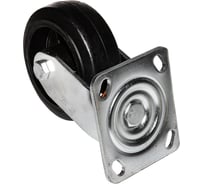 Опора колесная поворотная SOBELL ф125 мм, нагрузка 160 кг, резина (SCD 55) 097125