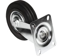 Опора колесная поворотная SOBELL ф125 мм, нагрузка 100 кг, резина (SC 55) 036125