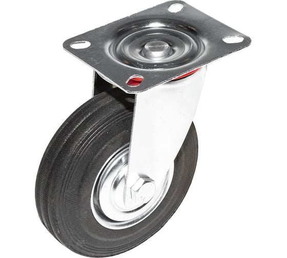 Опора колесная поворотная SOBELL ф125 мм, нагрузка 100 кг, резина (SC 55) 036125