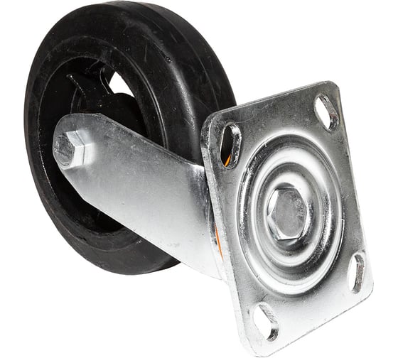 Опора колесная поворотная SOBELL  ф150 мм, нагрузка 230 кг, резина (SCD 63) 097150