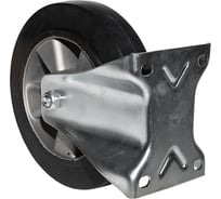 Опора колесная неповоротная SOBELL ф200 мм, нагрузка 500 кг, эластичная резина (FCDL 80 HEAVY) 495200