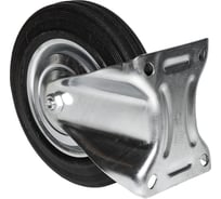 Опора колесная неповоротная WILMART ф200 мм, нагрузка 185 кг, резина (FC 80) 037200