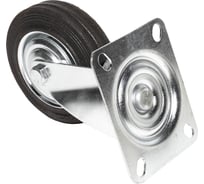 Опора колесная поворотная SOBELL ф100 мм, нагрузка 70 кг, резина (SC 42) 036100