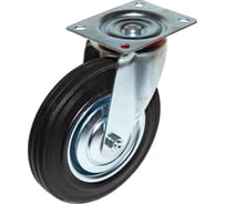 Опора колесная поворотная SOBELL ф200 мм, нагрузка 185 кг, резина (SC 80) 036200