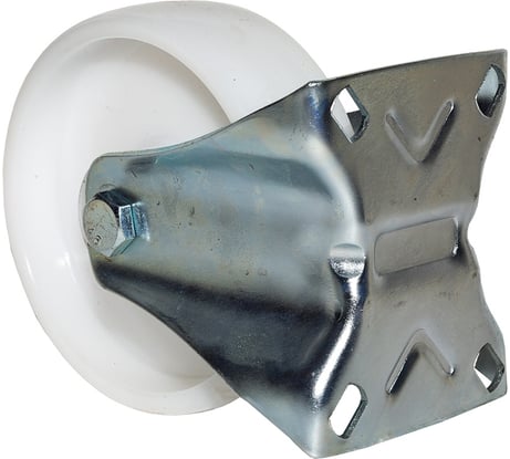 Опора колесная неповоротная SOBELL ф125 мм, нагрузка 190 кг, полипропилен (FRCn 54) 451125