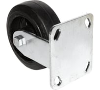 Опора колесная неповоротная SOBELL ф125 мм, нагрузка 160 кг, резина (FCD 54) 098125