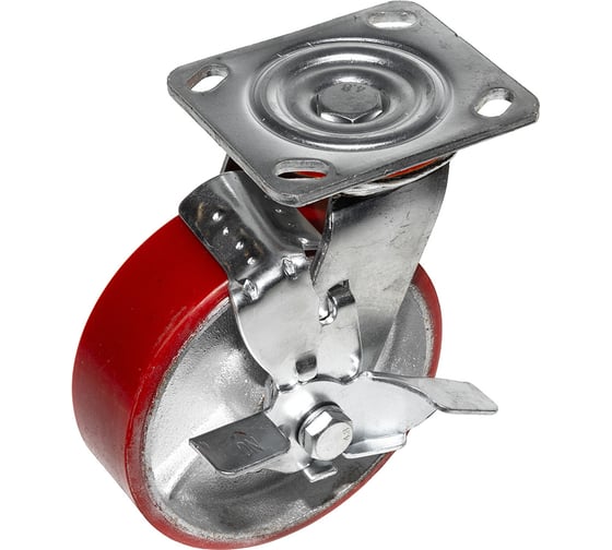 Опора колесная поворотная с тормозом SOBELL Ф150хS50 096150