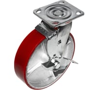 Опора колесная поворотная с тормозом SOBELL Ф200хS50хH230 096200