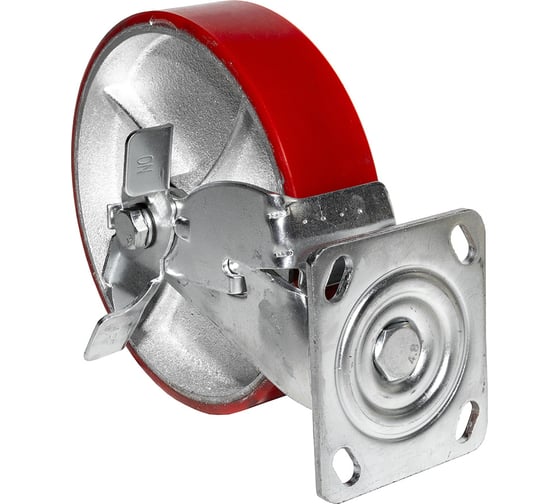Опора колесная поворотная с тормозом SOBELL Ф200хS50хH230 096200