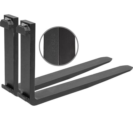 Вилы WILMART 1,8т/500мм, 2шт, 2А 120х35х1200 1