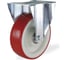 Неповоротная колесная опора KAMA 125 мм 3807-PUR-125 1