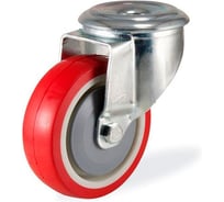 Поворотная колесная опора под болт KAMA 80 мм 3300-PUR-080