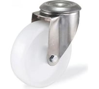 Поворотная колесная опора из нержавеющей стали под болт KAMA, 125 мм, K-S-3300-MMB-125