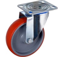 Поворотная колесная опора KAMA с площадкой, 125х32 мм, K-3302-PUS-125х32