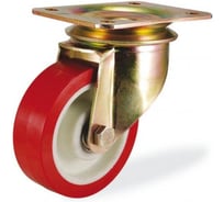 Большегрузная поворотная колесная опора с площадкой KAMA 55 мм K-4102-PUR-055