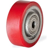 Большегрузное колесо с полиуретановой шинкой KAMA 125 мм, посадка на ось 17 мм, 125x40x17-DOR