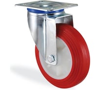 Поворотная колесная опора с площадкой КАМА 125 мм, K-3302-PUB-125