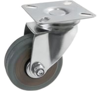 Колесная опора резиновая с площадкой MF d=50 10526v