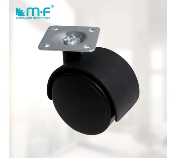 Колесная опора с площадкой MF d=50, 38х38х1,5 10193v