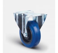 Колесо MFK-TORG с эластичной синей резиной неповоротное (FRCL 63) 160мм 9052160Е