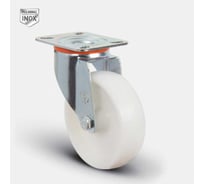 Колесо нейлоновое поворотное MFK-TORG 100 мм нерж  EM01-ZKZ-100 INOX