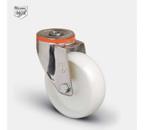 Колесо нейлоновое поворотное MFK-TORG_под болт М12 100 мм нерж  EM04-ZKZ-100 INOX