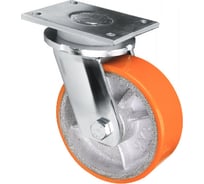 Колесная опора поворотная с панелью полиуретановая большегрузная Inford E71 VIBZ 250 S