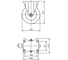 Колесо с фиксированной платформой EMES 4 шт ED02ZBP125X40.4 6