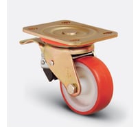 Колесо с поворотной платформой и тормозом EMES Арт. (упаковка 2 штуки) ED01ZBP200X50F.2