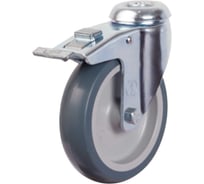 Колесо EMES с кронштейном, креплением под болт и тормозом ER04MKT125X32F12