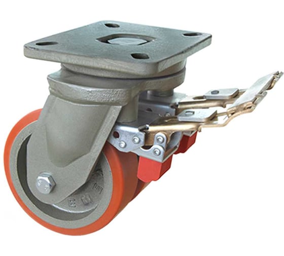 Колесо EMES с поворотной платформой и тормозом EJ01VBP200X50F 1