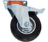 Колесо EMES с поворотной платформой и тормозом EM01SPR125X375F 3