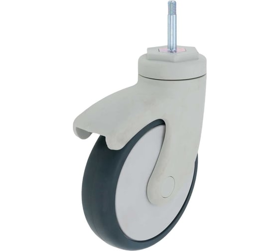 Колесо EMES с кронштейном и резьбовым стержнем (упаковка 4 штуки) EC05MBT125X32M8.4