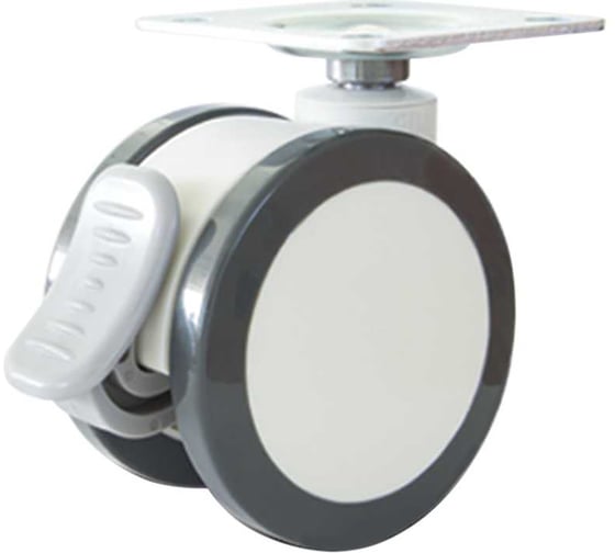Колесо EMES с поворотной платформой и тормозом EQ01ZKP50F 1
