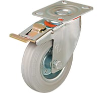 Колесо EMES с поворотной платформой и тормозом EM01SPRG80X25F