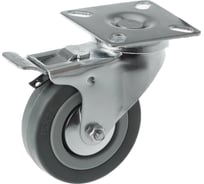 Ролик Сварком аппарат. 75мм повор. на плат с торм. (1 шт.) k00003241